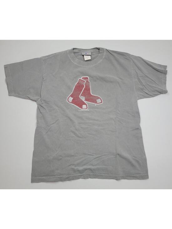 MLB Other - Boston Red Sox Shirt Youth Large Gray MLB Baseball Logo Graphic Short Sleeve